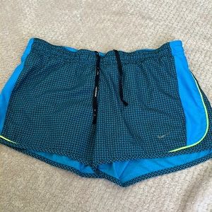 Blue Nike dry fit shorts